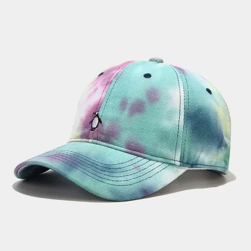 Women Outdoor Tie-dye Printed Baseball Hat