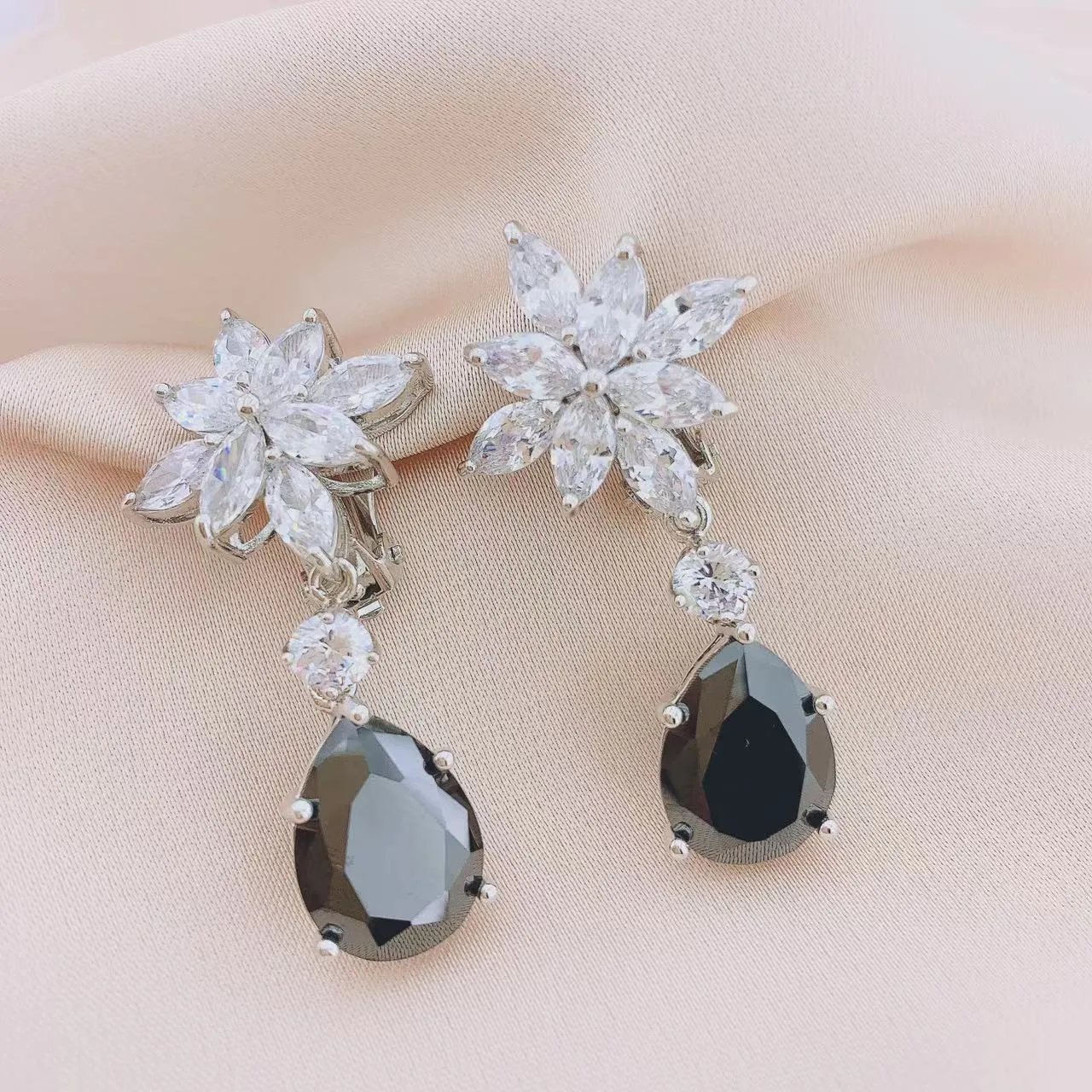 Women's Fashion CZ Drop Dangle Earring