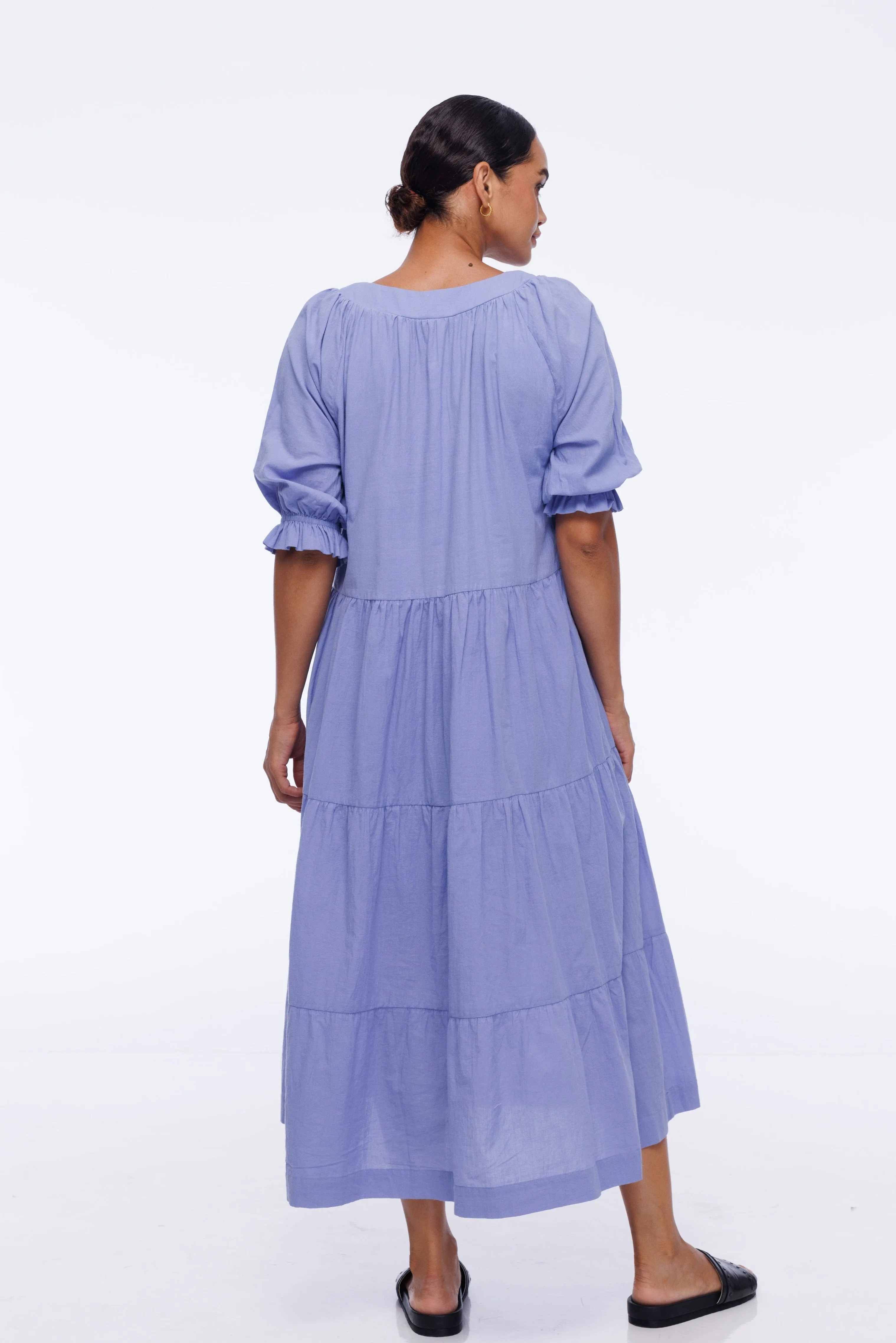 Zalia Dress - Maya Blue