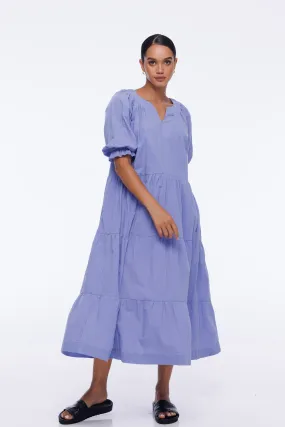 Zalia Dress - Maya Blue