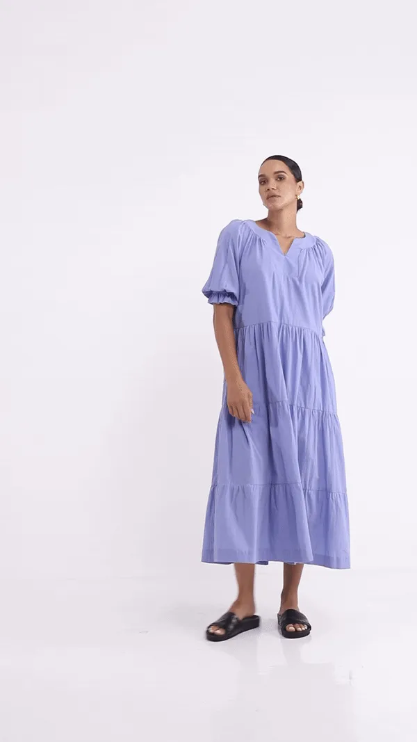 Zalia Dress - Maya Blue